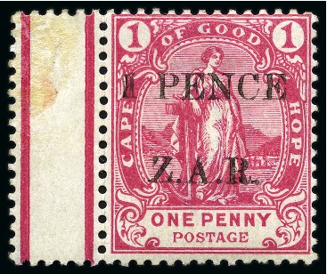 1899 1 PENCE rose mint hr, left marginal,