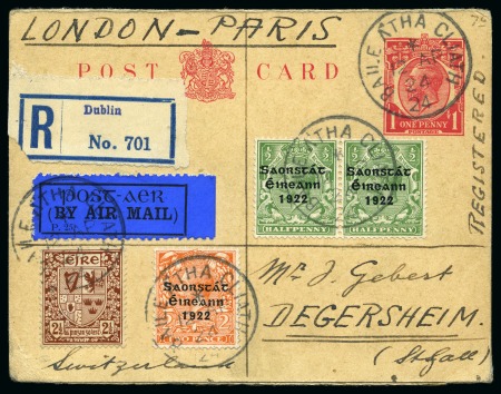 1924 (12.4) Irish Acceptance: London, Paris to Degersheim,