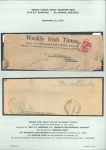 1922-23 Group of four printed "Irish Times" newspaper wrappers sent from Dublin to Baghdad and Basrah