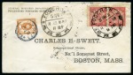 Stamp of China » Chinese Empire (1878-1949) » 1897-1911 Imperial Post 1898 Commercial cover from Foochow with IPC 5c pair tied by FOOCHOW dollar chop and Japan 10s tied by SHANGHAI / I.J.P.O cds