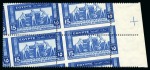 Stamp of Egypt » Commemoratives 1914-1953 1931 Agricultural & Industrial Exhibition set of three, mint nh Royal misperfs in sheet marginal blocks of four, etc.