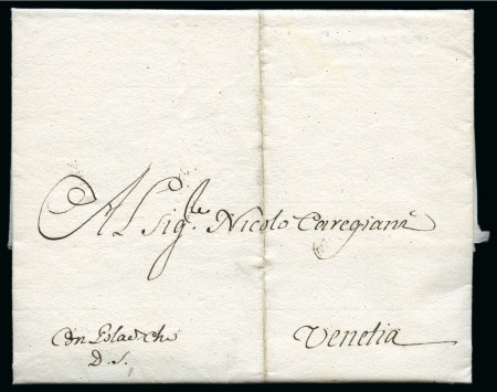 Stamp of Egypt » Early Letters 1724 Entire lettersheet headed 'Cairo' and sent to Venice dated 17 June 1724