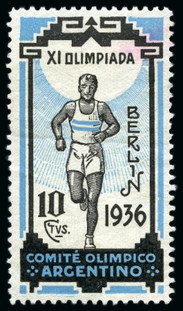 Argentina Olympic committee 10c fund raising stamp
