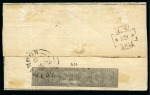 1844 (Mar 8) 1d Mulready lettersheet, forme 1 stereo A15, cancelled by a neat London "7" in MC, contains pre-printed invoice letter heading for Samuel Hanson & Son