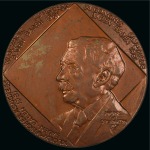 1981 IOC Congress in Baden: Medal, 45mm, depicting Pierre de Coubertin
