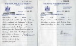 Stamp of Persia » Indian Postal Agencies in Persia 1857 Field Force Persia an album page with two stampless cover both with the rare "FIELD FORCE PERSIA" circular datestamp