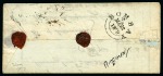 Stamp of Persia » Postal History 1858 Field Force Persia a stampless cover with fine strike of the rare "FIELD FORCE PERSIA" circular datestamp, the latest known use