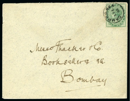 CAMP P.O. No.4: 1905 Envelope franked with QV 1/2a
