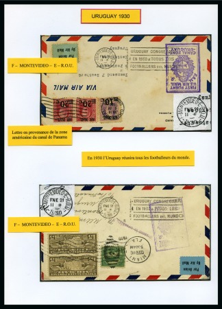 Stamp of Topics » Sport and Games » Football 1930 World Cup collection of Uruguay special cancellations