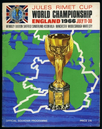 1966 World Cup official souvenir programme, very fine