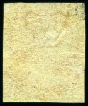 1864-79 1d Rose-Red pl.121 PB imperforate printed on Dr. Perkins "Security" paper, mint part og