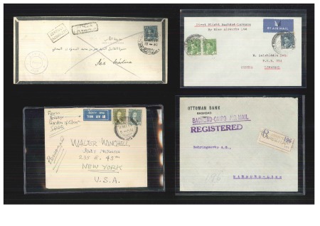 1927-39, Group of four covers incl. airmails