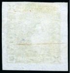 1859 Lapirot 2d blue, intermediate impression, used with part bars cancel, position 2