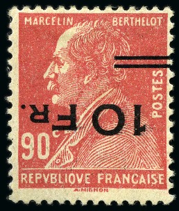 Stamp of France » Poste Aérienne 1928, ILE DE FRANCE Berthelot 10F sur 90c rouge