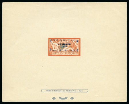 Stamp of France » Émissions à partir de 1900 1929, Exposition philatélique du Havre en épreuve de luxe