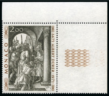 Stamp of Colonies françaises » Monaco 1972, Monaco erreur Albert au lieu de Albrecht Dürer