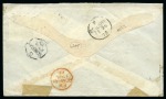Jask: 1872 Envelope from Jask franked with India QV
