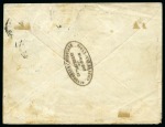 1870, Lettre recommandée du 8 Novembre de Strasbourg