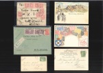 1896 & 1906 Athens Olympics group of covers and stamps, with 1896 issues incl. 1897 envelope from Syros to Malta with eight 2l