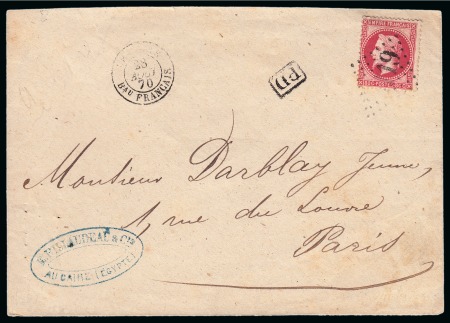 1870 (28.8) Letter from Cairo via Marseille to Paris,