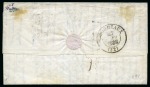 1838 (April 28) Lettersheet from St. Denis, Reunion, to France with "L'AGENT / FRANCAIS / MAURICE" forwarding agents cachet