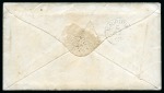 1862 (Dec 22) Envelope with original letter from a missionary in MADAGASCAR, with red "Ship Letter" hs