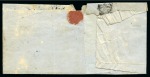 Stamp of Mauritius » 1848-59 Post Paid Issue » Worn Impressions (SG 16-22) 1857-59 Post Paid 1d. red on bluish, positions 8-9, pair on cover from EASTERN SUBURB to Port Louis
