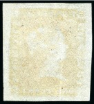 1853-55 1d. orange-vermilion, position 10, used with numeral '3' hs from Souillac