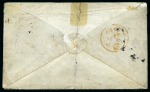 1854-57 Post Paid 1d red, position 2, on soldier's letter