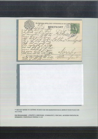 1912 Stockholm group of cancellations on covers/cards