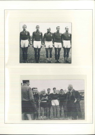 Stamp of Topics » Sport and Games » Football 1945-56, Fantastic collection of press photos pictures, postcards, signatures of the Italian national players and teams