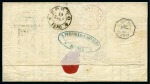 1860 (Sept 30) Entire letter from Bahia to Porto, bearing BRÉSIL/2-2 octagonal date stamp