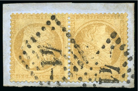 Stamp of France » Collections 1849-1871, Lot de 5 paires TETE-BECHE, obl., tous