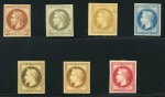 Stamp of France » Empire Lauré 1862-70, Réimpression Rothschild, série quasiment