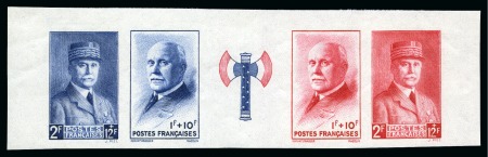 Stamp of France » Émissions à partir de 1900 1943, Bande Francisque, non dentelé, neuf sans