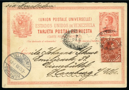 Stamp of Large Lots and Collections All World: 1872-1950 Accumulation of mostly postal stat. cards & envelopes (40+),
