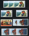 1969 Defense of Chao Pro Tao in the Ussuri River set with some extras in different quantities, all mint nh