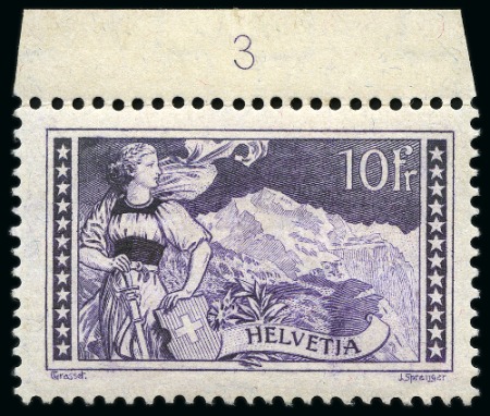 Stamp of Switzerland / Schweiz » Sammlungen 1862-1999 schöne Sammlung in drei Lindner Alben, dabei