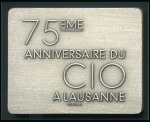 1990 7th Anniversary of the IOC in Lausanne plaque