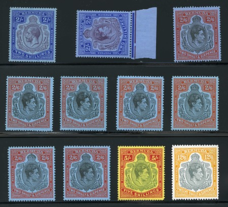 Stamp of Bermuda 1938-53 Group of 11 mint stamps