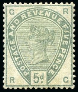 Stamp of Great Britain » 1855-1900 Surface Printed » 1883-84 Lilac & Green Issue 1883-84 Lilac & Green 5d mint nh