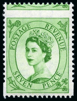Stamp of Great Britain » Queen Elizabeth II 1952-58 Wildings specialised group of varieties