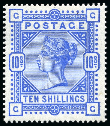 1883-84 10s Ultramarine GG mint hr