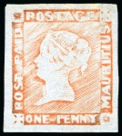 THE UNIQUE FERRARY & BURRUS UNUSED PLATE RECONSTRUCTION OF THE 1848-59 ONE PENNY 