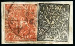 1876 4sh. dull red, selection of three unused singles and seven used