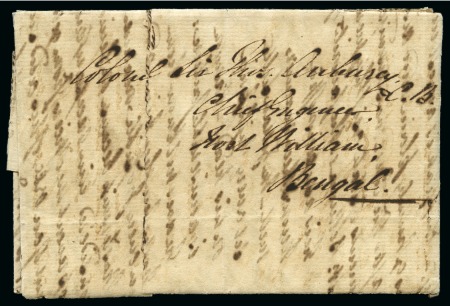 1834 (21.12) Folded entire from the British Consulate in Tehran