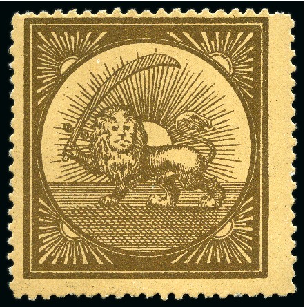 Reister unadopted essays: Large format Lion label gold