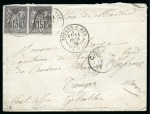 Stamp of France » Type Sage MAROC par GIBRALTAR : lettre avec 15c Type Sage