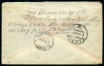 GIBRALTAR, 1887 : Lettre de Paris affranchissement Type Sage