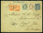 Stamp of France » Type Sage INDES ORIENTALES NÉERLANDAISES, 1898 : Enveloppe entier
